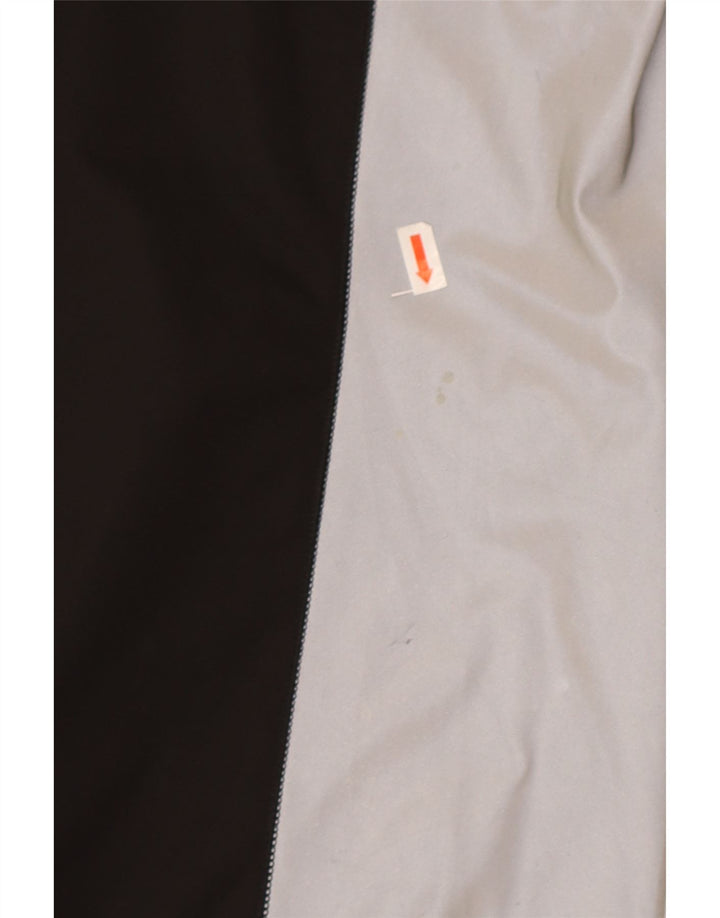 Skechers Herren-Trainingsanzug mit Kapuze, Oberteil, Jacke, groß, schwarzes Farbblock-Polyester