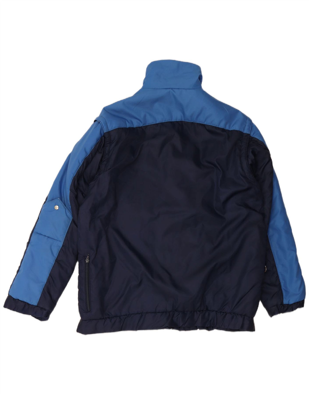 VINTAGE Wattierte Herrenjacke UK 42 XL Marineblau Farbblock