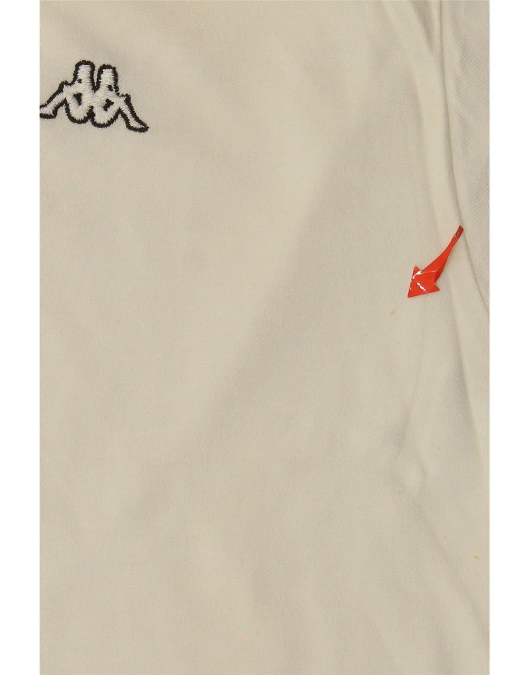 Kappa Herren-Poloshirt aus mittelweißer Baumwolle