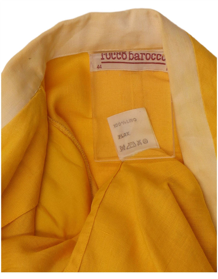 ROCCOBAROCCO Zweireihiger Damen-Blazer IT 44 Mittelgelb