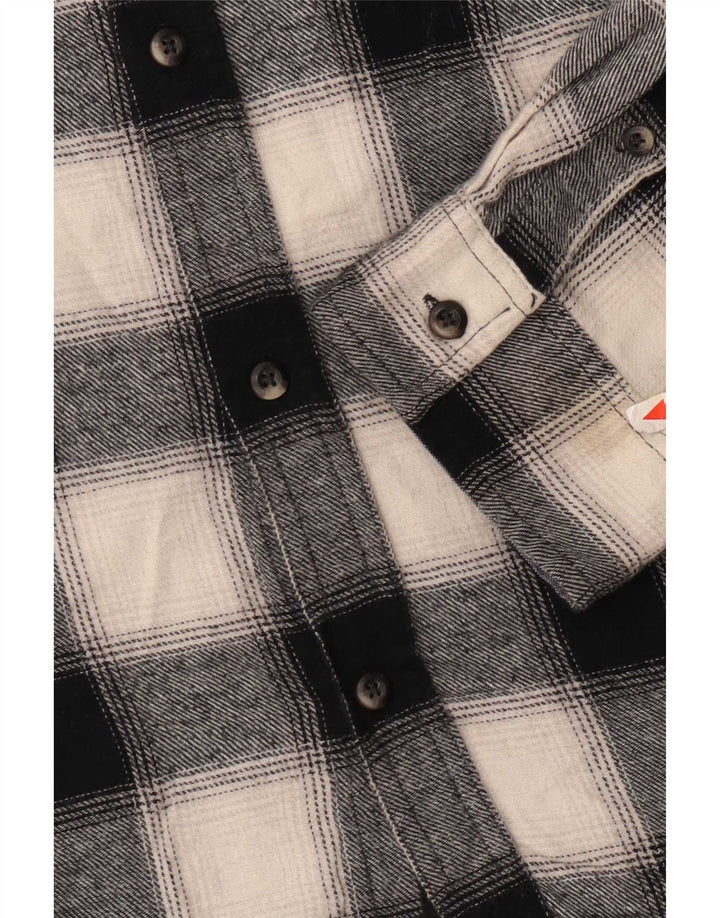 Lee Herren-Flanellhemd mit normaler Passform, 2XL, schwarz kariert, Baumwolle