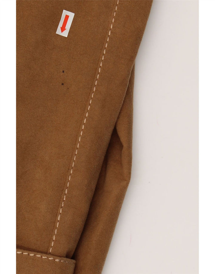 VINTAGE Womens Overcoat UK 20 2XL Brown Polyester Vintage Vintage and Second-Hand Vintage from Messina Hembry 