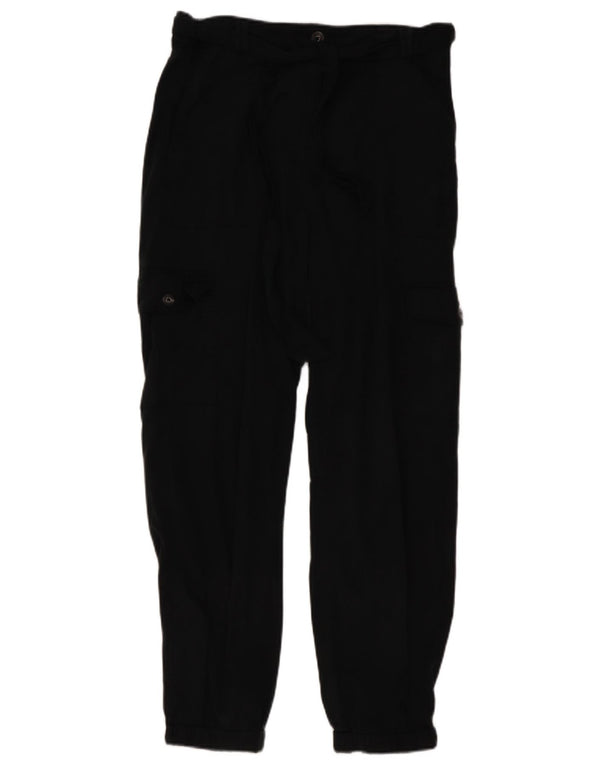 Marks & Spencer Damen Jogger-Cargohose UK 14 Large W32 L27 Schwarz