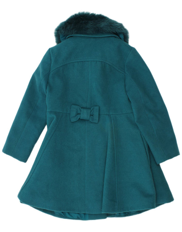 Monsoon Mädchenmantel, 5–6 Jahre, türkisfarbenes Polyester