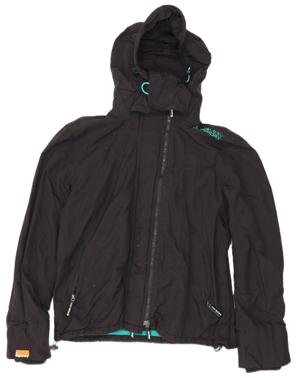 Superdry Damen The Windcheater Graphic Windjacke UK 18 XL Schwarz