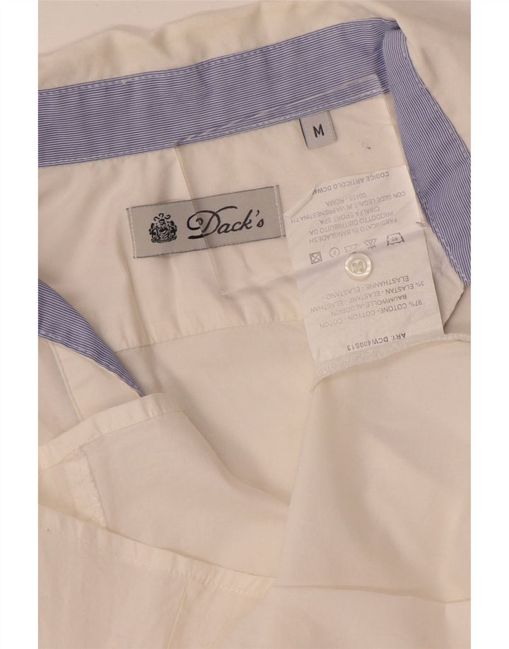Dack's Damen-Hemd UK 12 aus mittelweißer Baumwolle