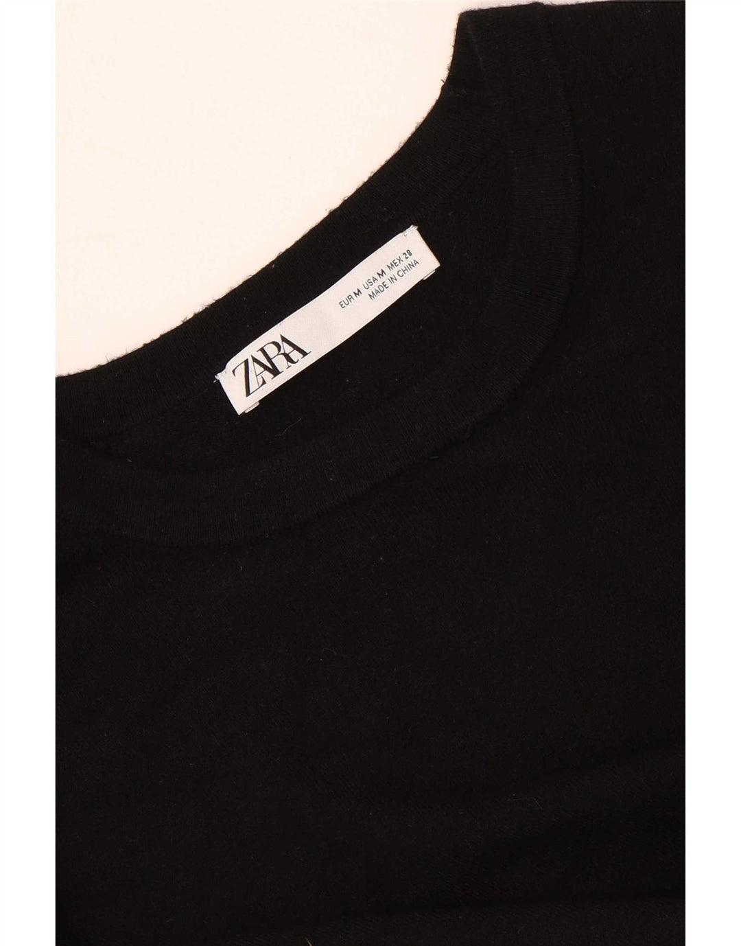 Zara Damen-Pullover mit U-Boot-Ausschnitt, Gr. 12, mittelschwarz