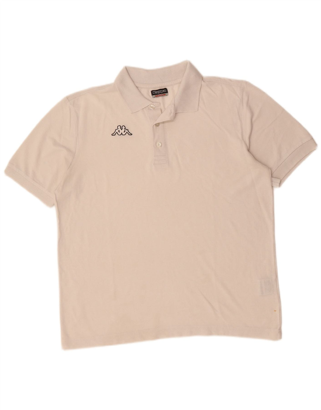 Kappa Herren-Poloshirt aus mittelweißer Baumwolle
