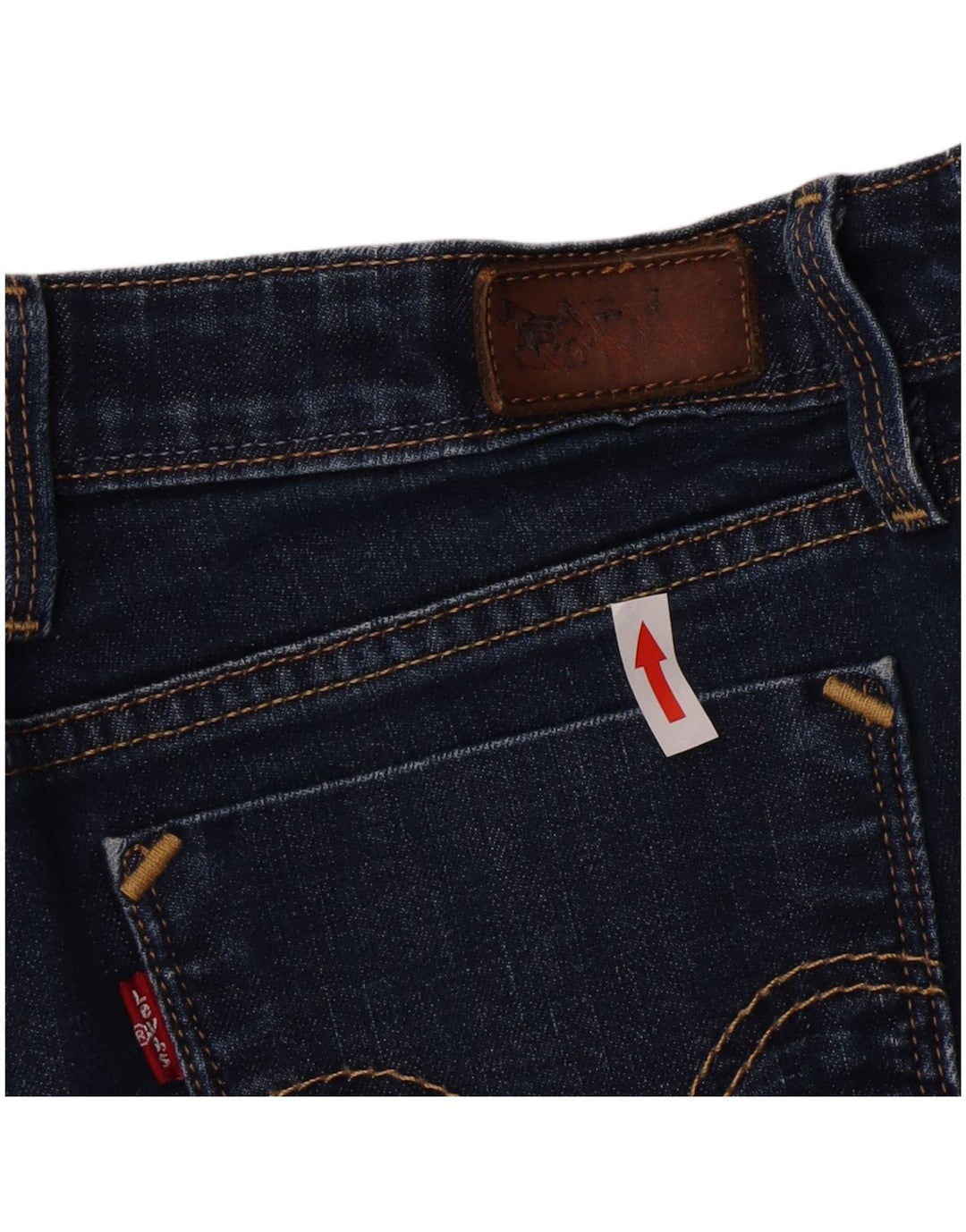 Levi's Damen 629 Bootcut Jeans W32 L30 Marineblau Baumwolle