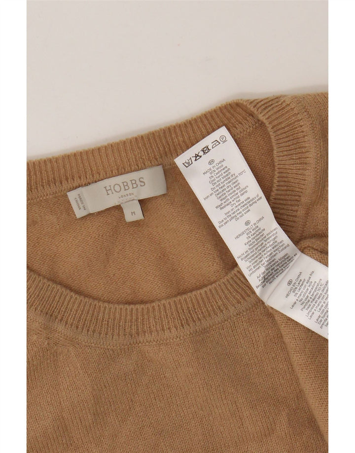 Hobbs Damen Crop Crew Neck Pullover Pullover UK 12 Mittelbeige Wolle