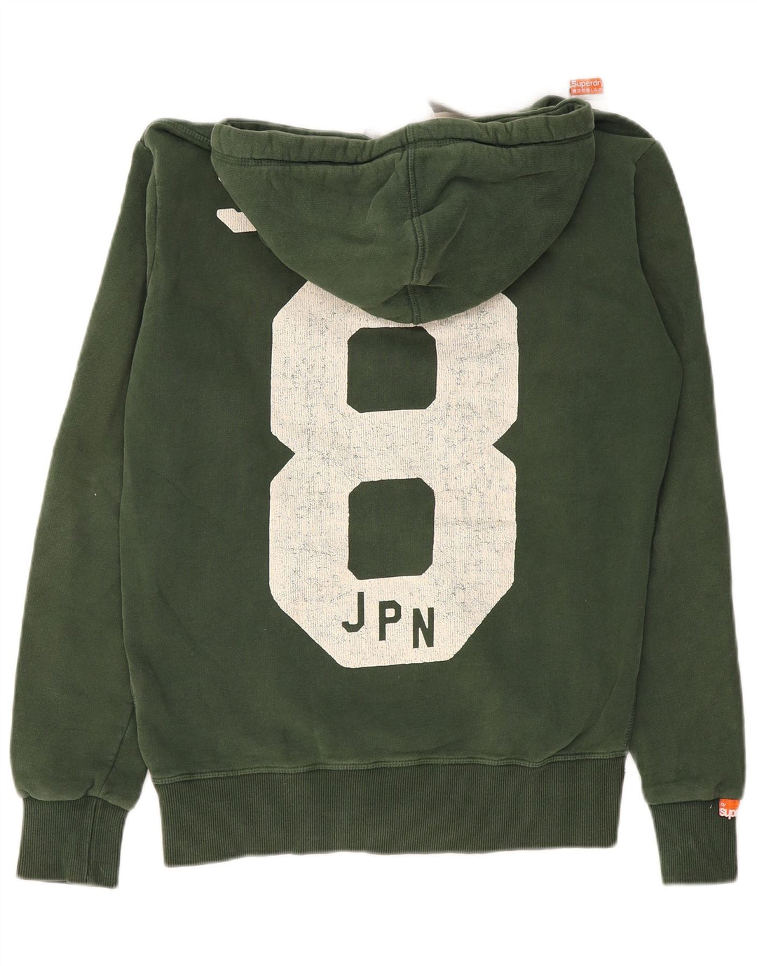 SUPERDRY Herren-Kapuzenpullover mit grafischem Reißverschluss, Mittelkhaki