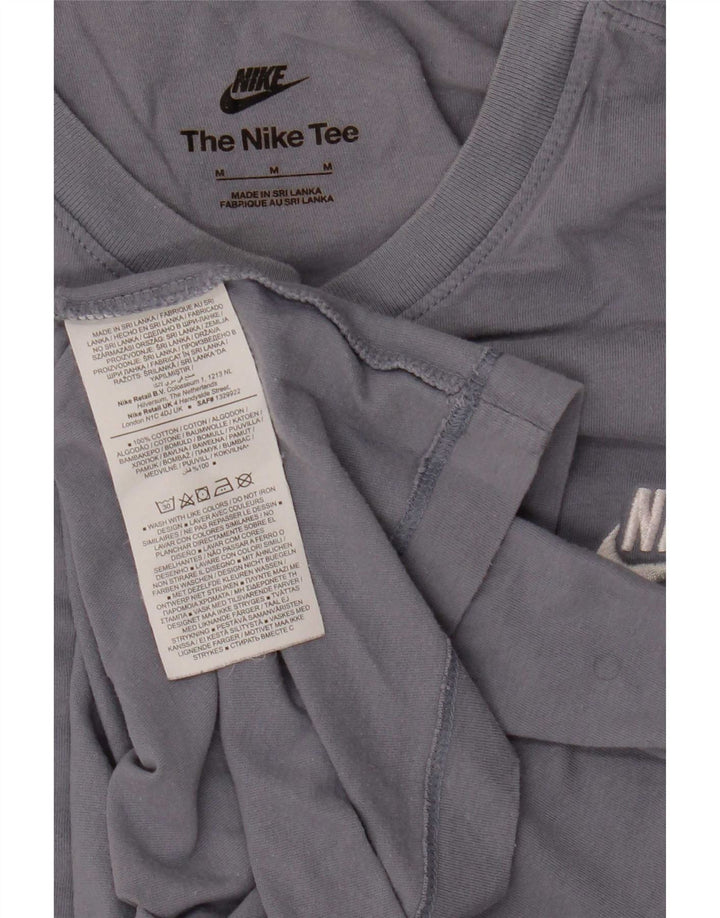 Nike Herren-T-Shirt aus mittelblauer Baumwolle