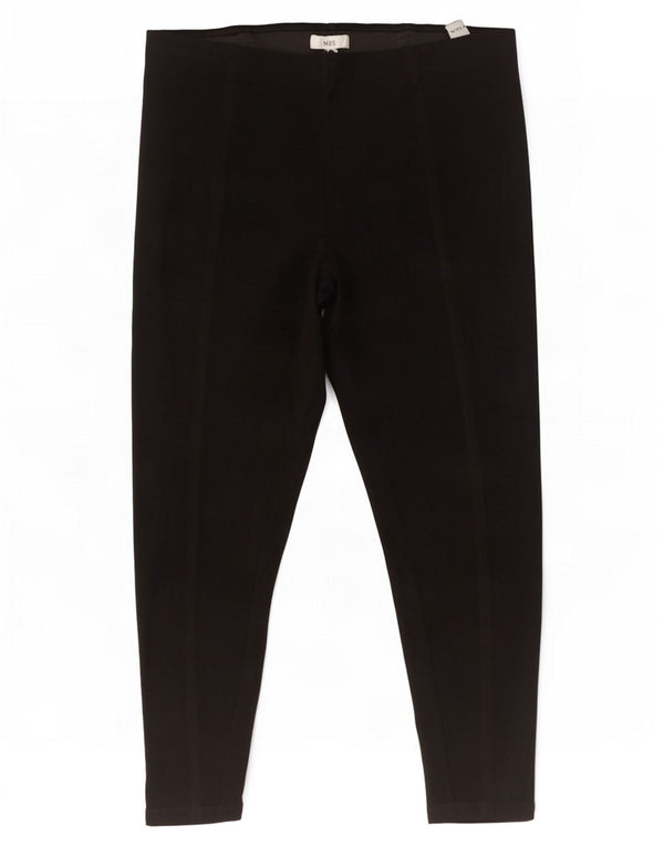 Marks & Spencer Damen Slim Cropped-Hose UK 20 2XL W36 L26 Schwarz