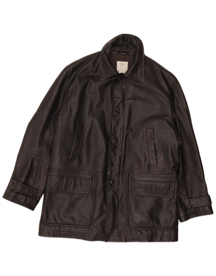 Conbipel Herren Lederjacke IT 50 Großes schwarzes Leder