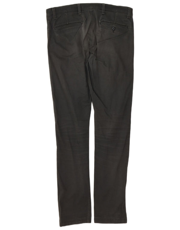 Dockers Herren Tapered Skinny Chino-Hose W34 L34 Graue Baumwolle