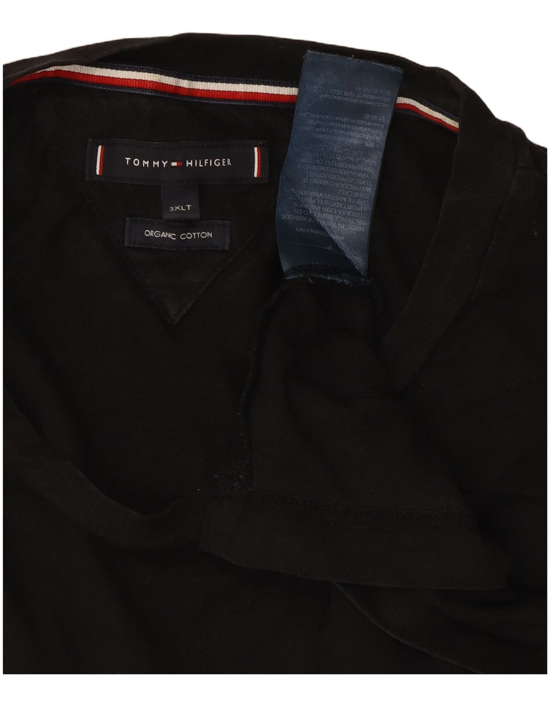 TOMMY HILFIGER Herren Grafik T-Shirt Top 3XL Schwarz Baumwolle