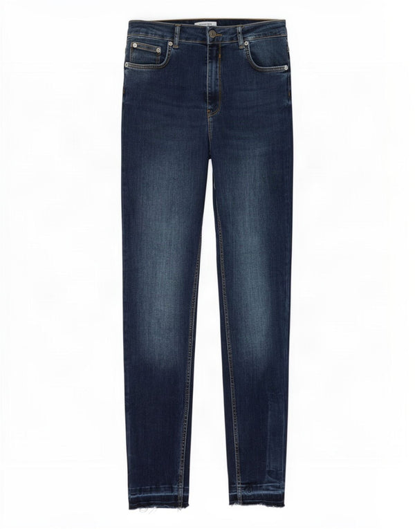 Zara Damen High Rise Skinny Jeans EU 40 Medium W30 L28 Marineblau