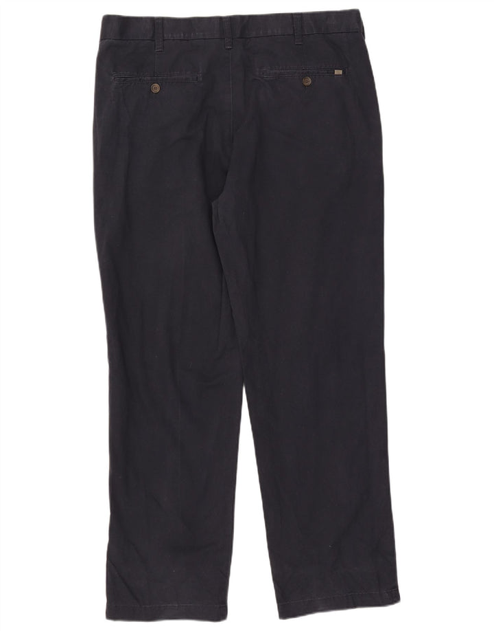Marks & Spencer Herren Straight Regular Chinohose W38 L31 Marineblau