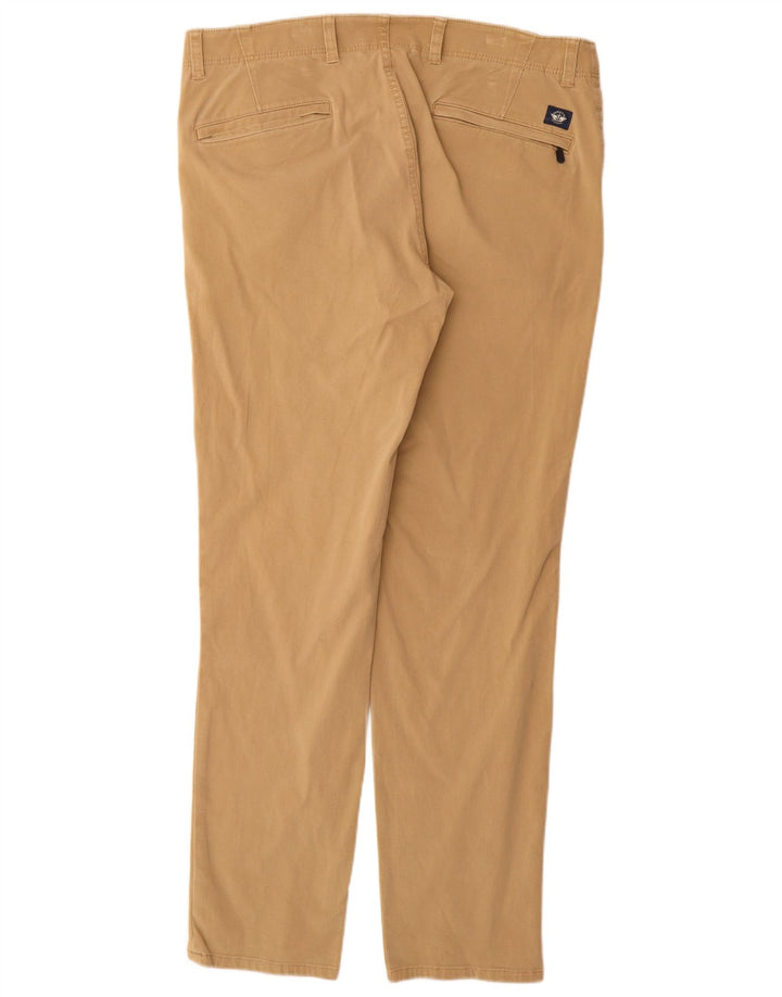 DOCKERS Herren Slim Chinohose W36 L32 Beige Baumwolle