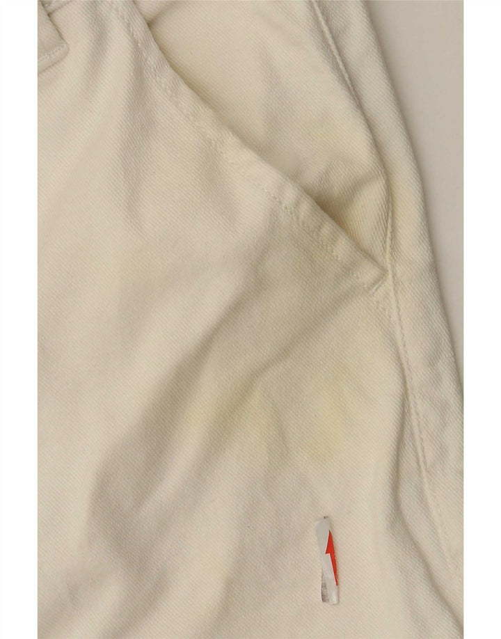 Zara Herren Chinoshorts EU 42 Large W32 Weiße Baumwolle