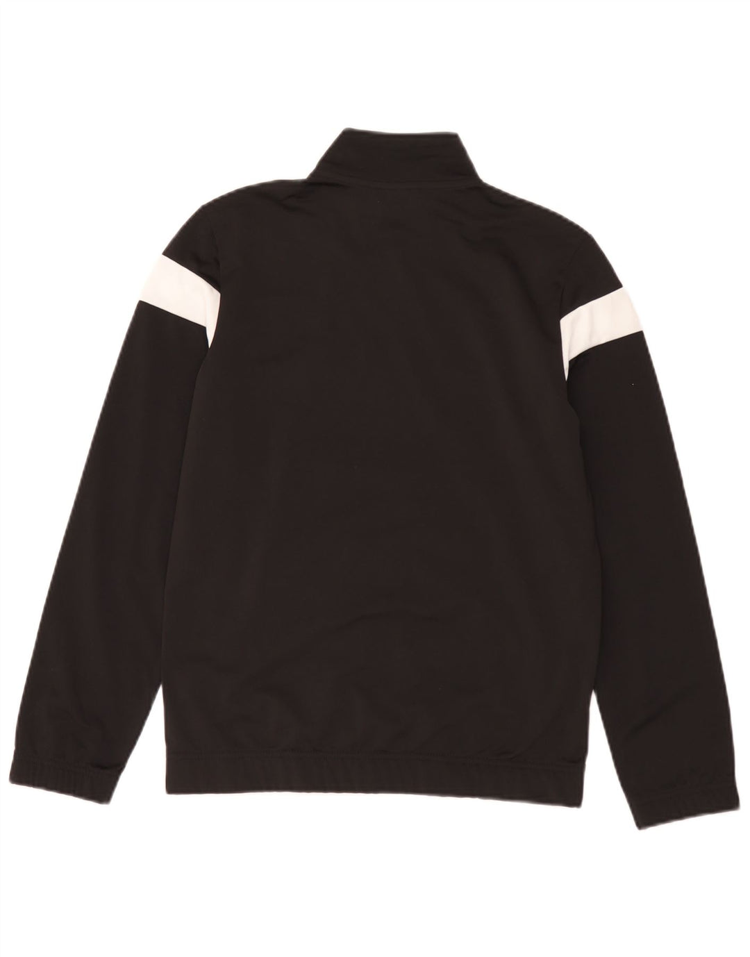Puma Jungen-Trainingsanzug-Top-Jacke, 13–14 Jahre, schwarzes Farbblock-Polyester