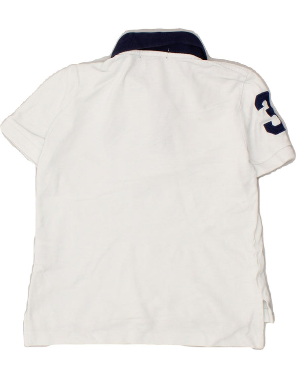 POLO RALPH LAUREN Jungen-Poloshirt mit Grafik, 2–3 Jahre, weiße Baumwolle