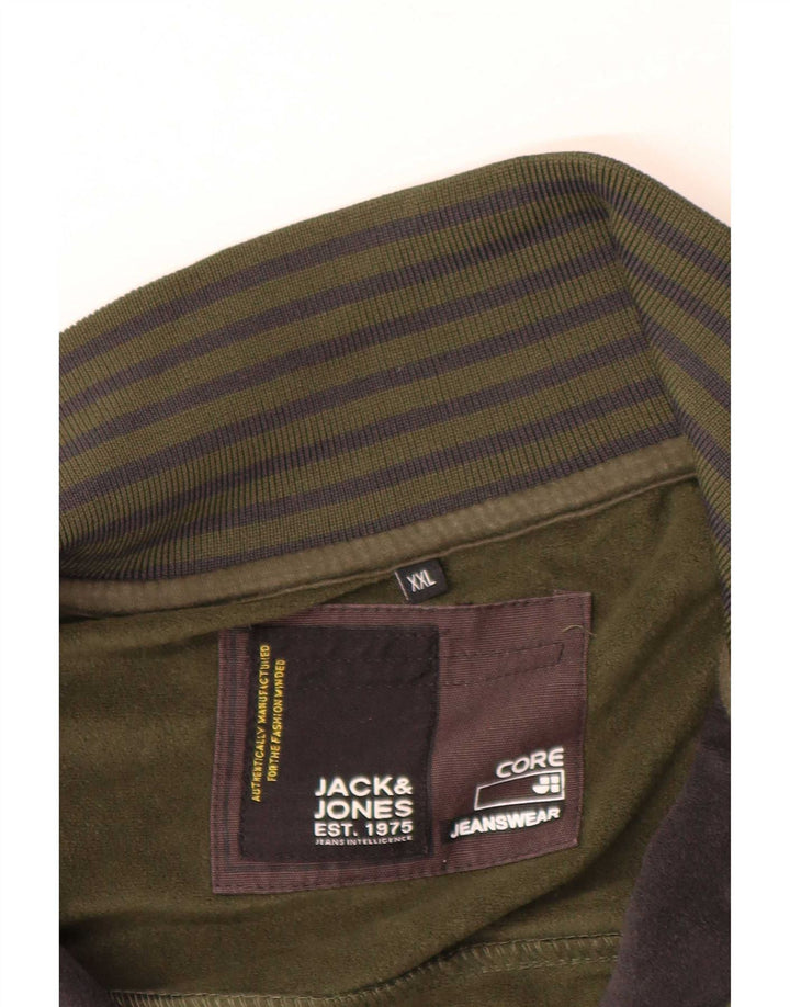 Jack & Jones Herren-Trainingsanzug mit grafischem Oberteil, 2XL, Khaki, Farbblock