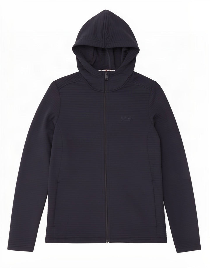 Jack Wolfskin Damen-Trainingsanzug mit Kapuze, Top-Jacke, UK 10/12, mittleres Marineblau