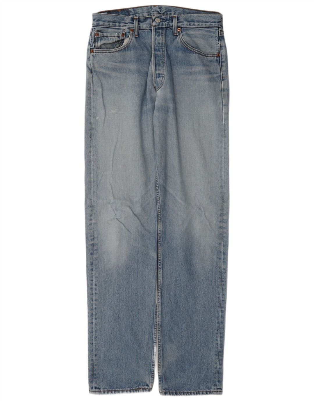 Levi's Herren 501 Straight Jeans W33 L36 Blaue Baumwolle