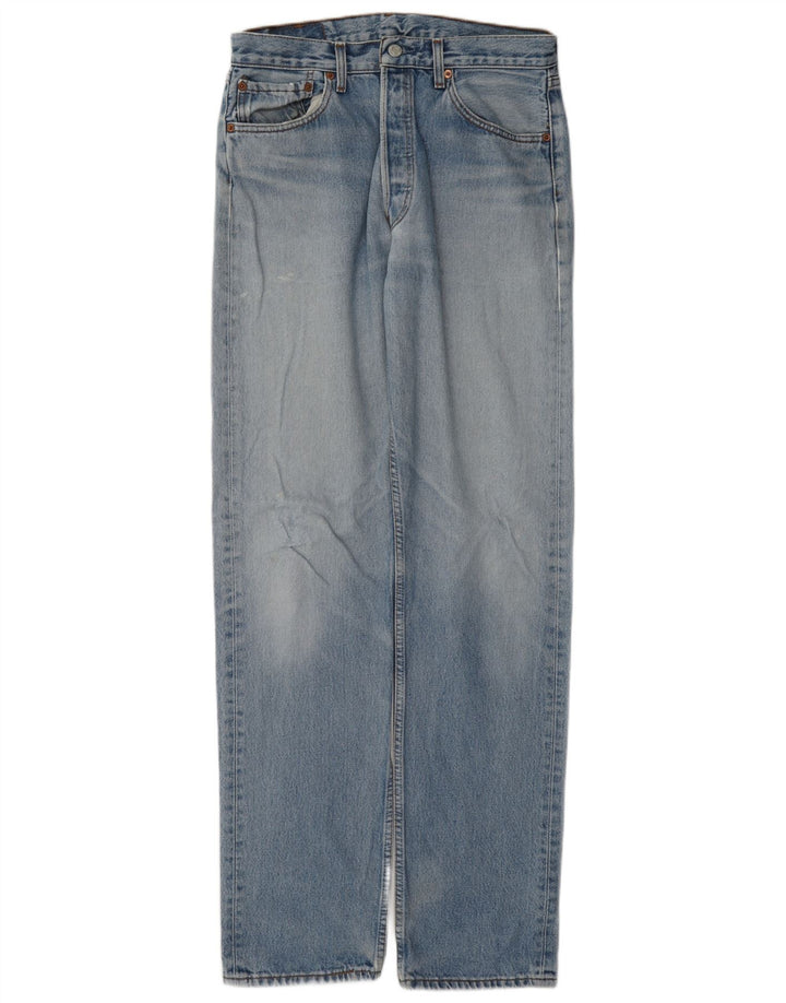 Levi's Herren 501 Straight Jeans W33 L36 Blaue Baumwolle