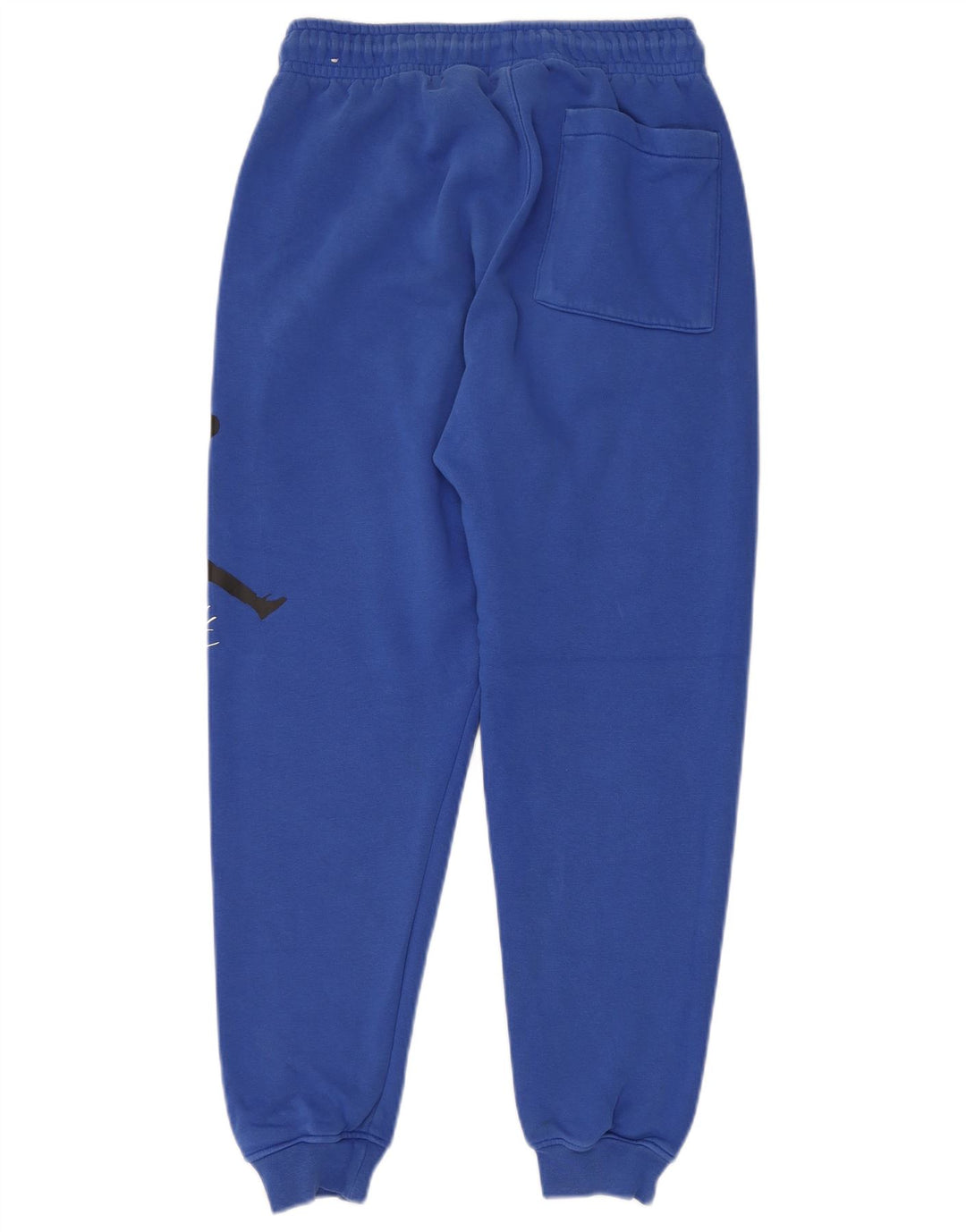 JORDAN Womens Graphic Trainingshose Jogger UK 10 Small Blau Baumwolle
