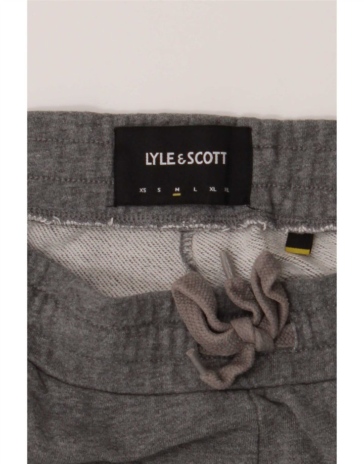 Lyle & Scott Herren-Trainingshose, Jogginghose, mittelgraue Baumwolle