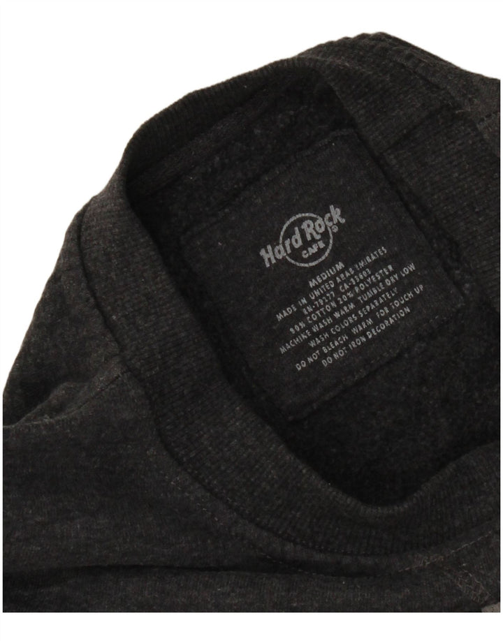 Hard Rock Cafe Damen Rome Graphic Sweatshirt Pullover UK 14 Mittelgrau