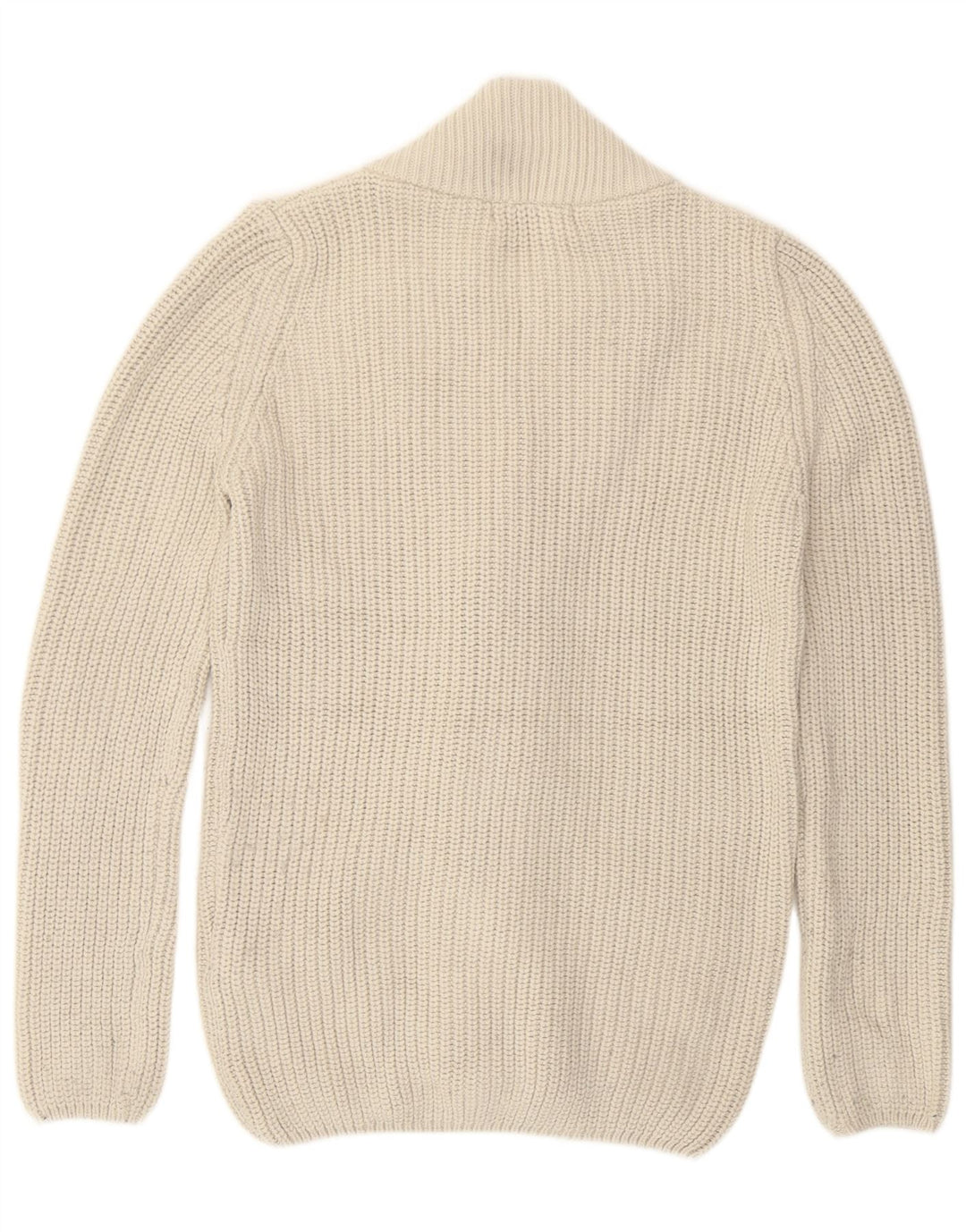 Zara Herren-Strickjacke mit Duffle-Knöpfen, Medium, gebrochenes Weiß, Acryl