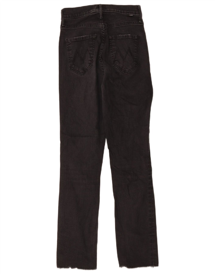 Mother Damen Slim Jeans W25 L27 Schwarze Baumwolle
