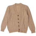 Vintage Herren Cardigan Pullover Medium Beige