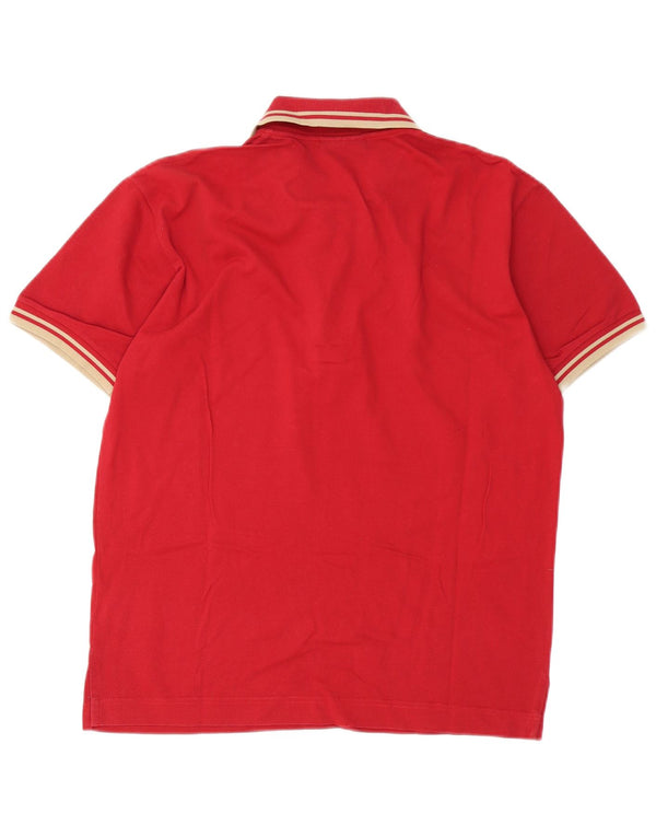 Rifle Herren-Poloshirt mit normaler Passform, Größe S, Rot, Baumwolle