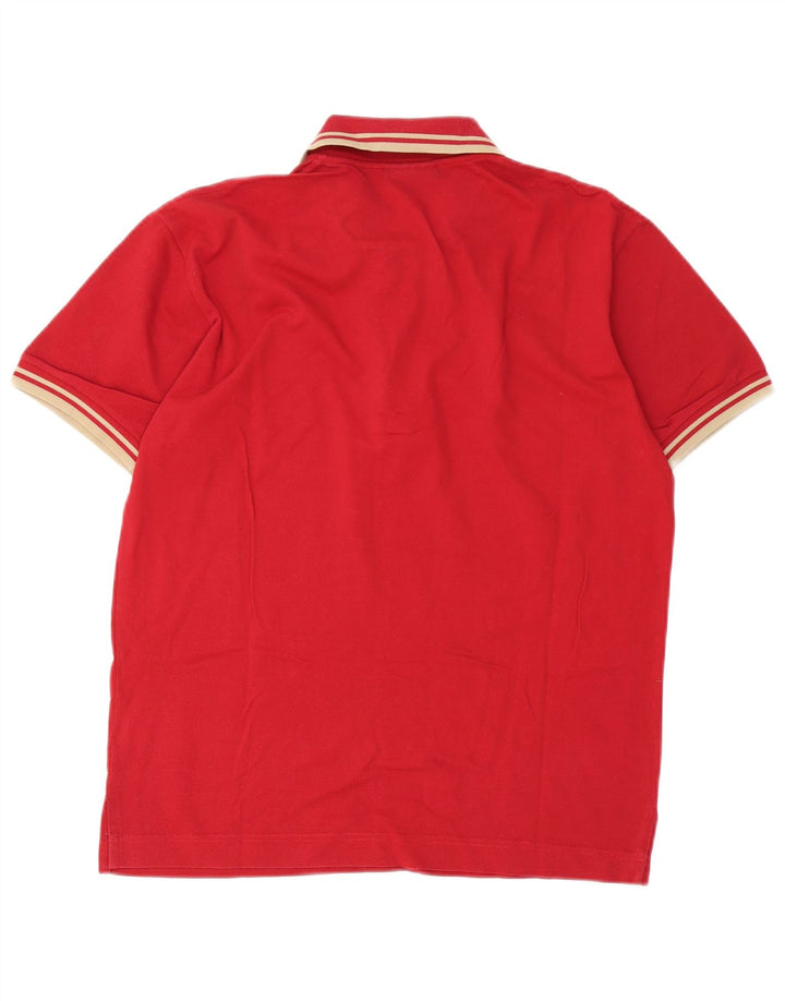Rifle Herren-Poloshirt mit normaler Passform, Größe S, Rot, Baumwolle