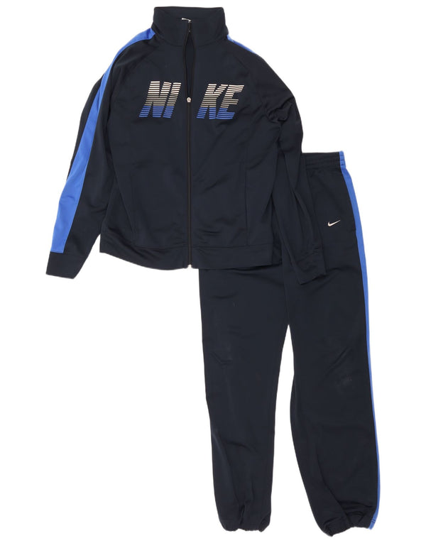 Nike Jungen-Trainingsanzug mit Grafik, komplett, 13–14 Jahre, XL, Marineblau, Farbblock