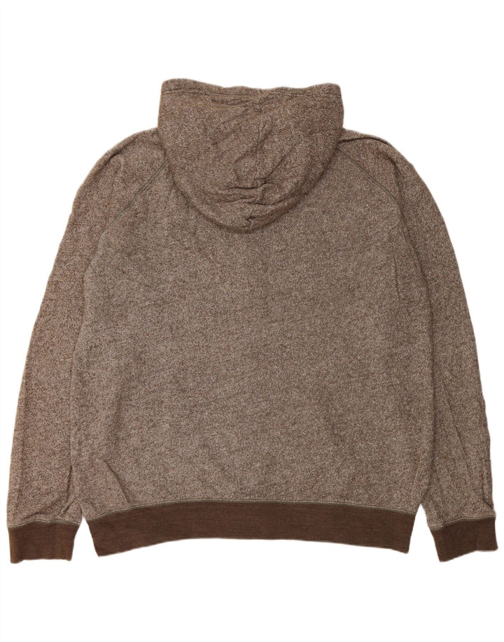 Gap Herren-Kapuzenpullover mit Reißverschluss, XL, braun meliert
