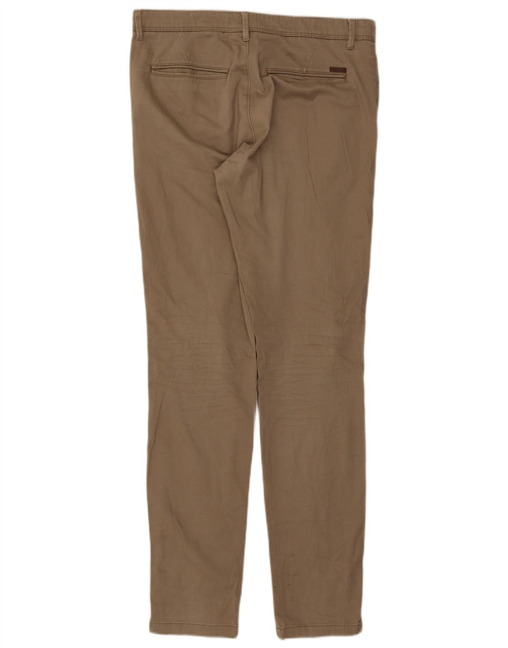 JACK & JONES Herren Slim Chinohose W32 L32 Beige Baumwolle