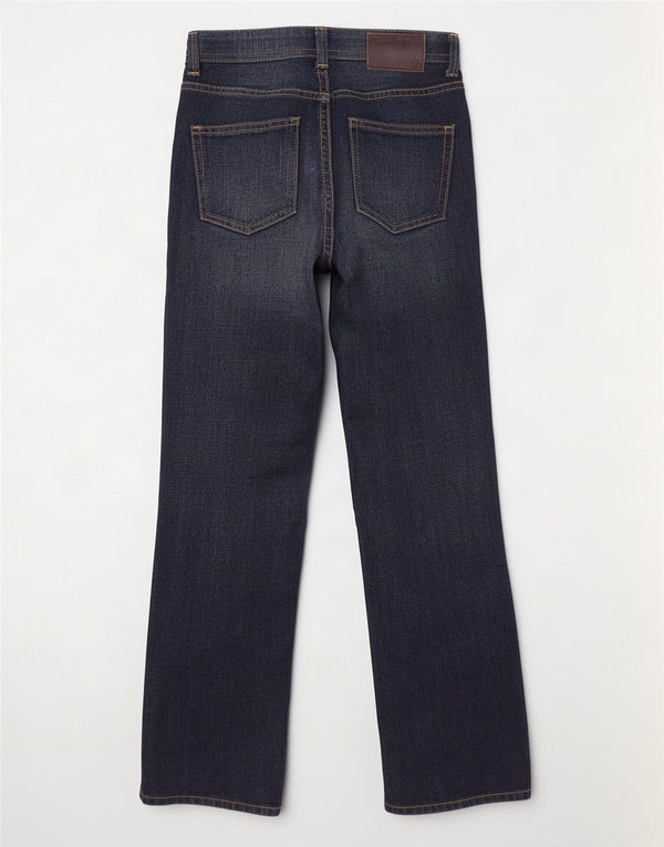 Ben Sherman Damen-Jeans mit weitem Bein, W24 L25, marineblaue Baumwolle