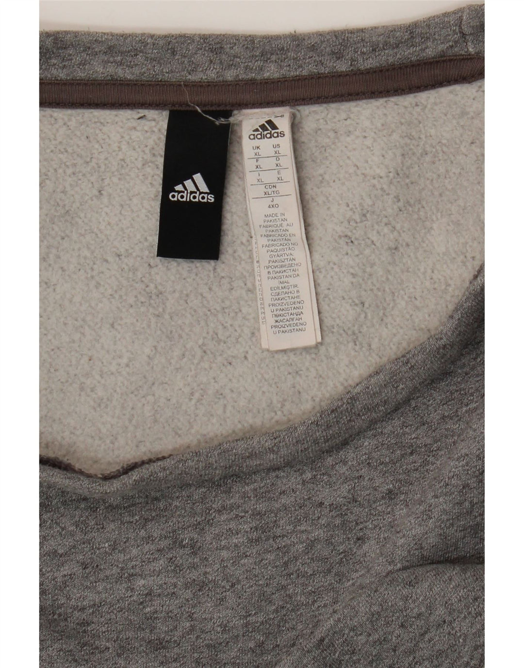 Adidas Herren Sweatshirt Pullover XL Grau Baumwolle