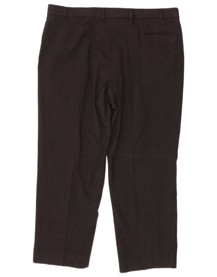 Gerade Herren-Anzughose von Marks & Spencer, W40, L29, graue Wolle