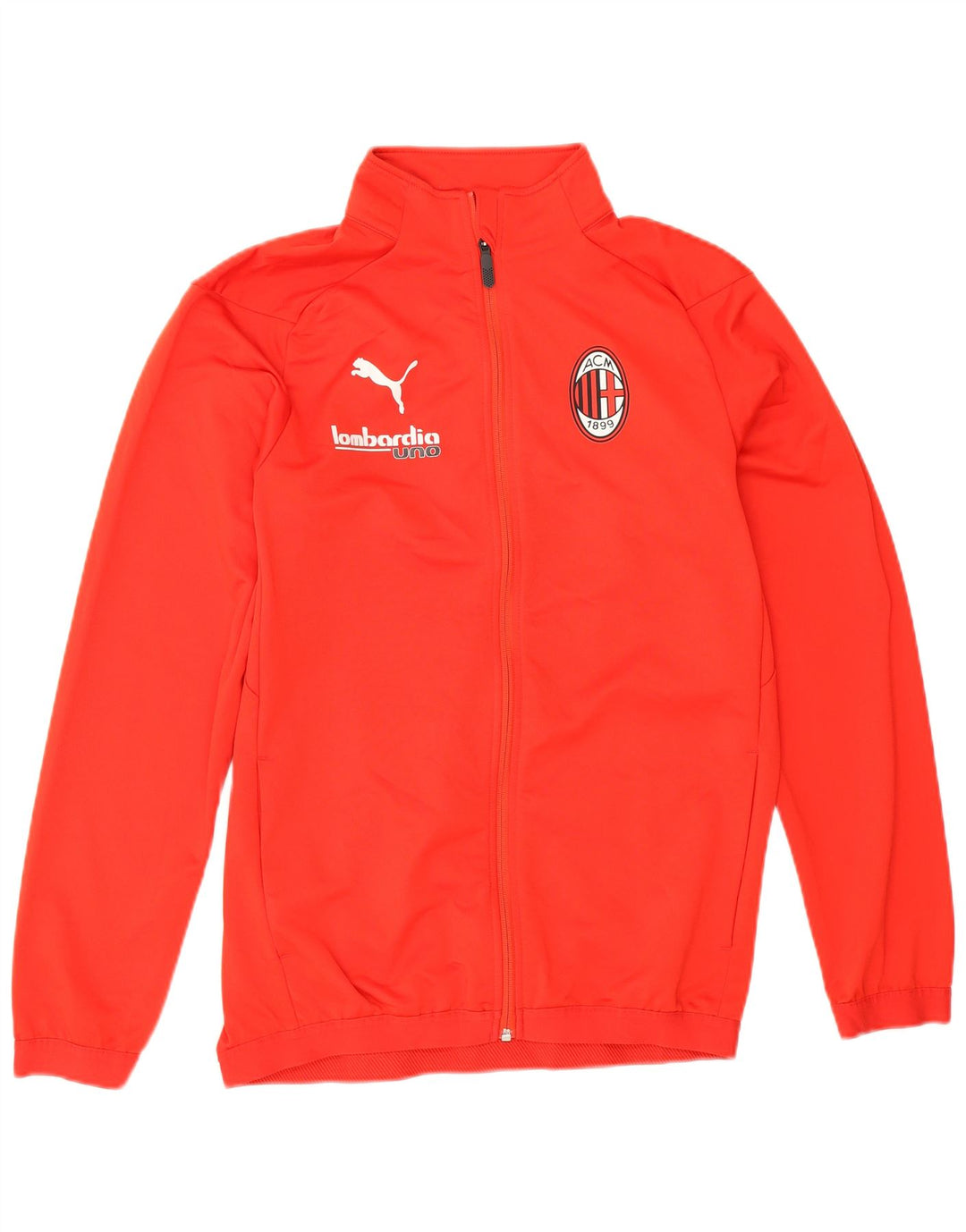 Puma Herren AC Milan Grafik-Trainingsanzugoberteil, Mittelrot