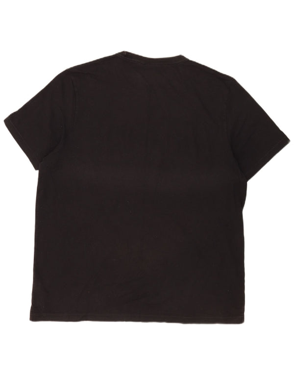 Adidas Herren Grafik T-Shirt Langarm XL Schwarz Baumwolle