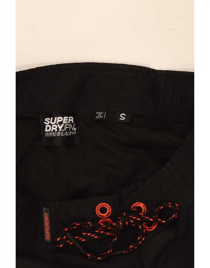 Superdry Herren Badeshorts mit Grafik, Größe S, Schwarz, Polyester