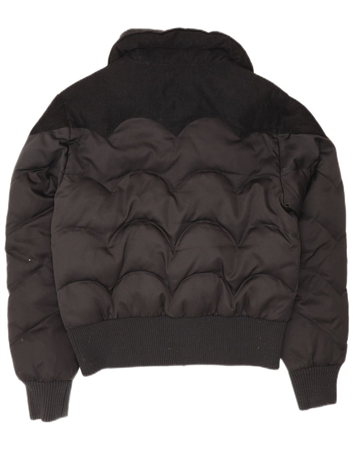 Levi's Damen gepolsterte Bomberjacke UK 16 Large Schwarz Polyester