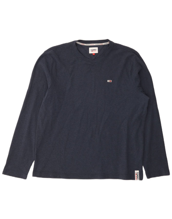 Tommy Hilfiger Herren Top Langarm XL Marineblau Baumwolle