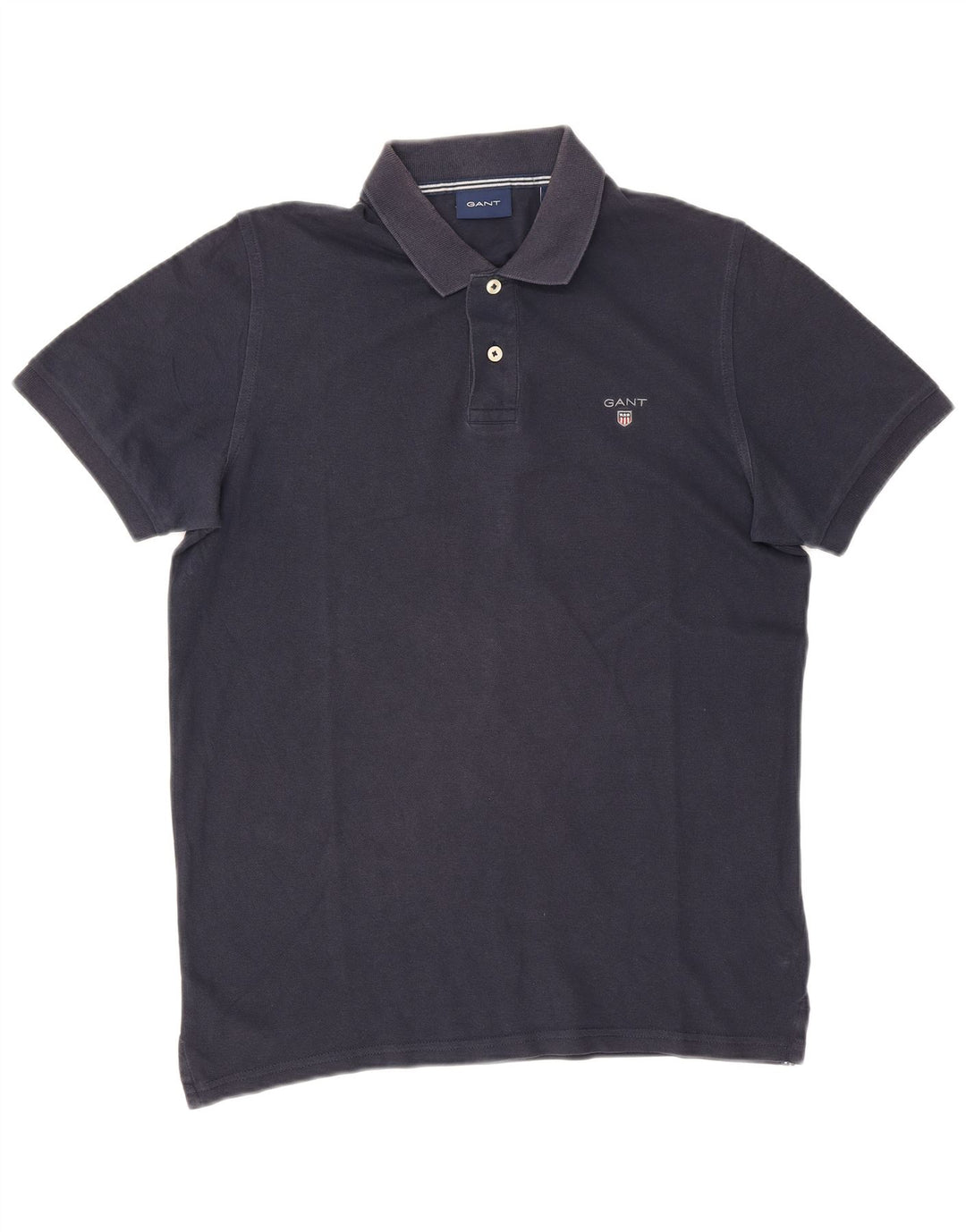 Gant Herren-Poloshirt, klein, marineblau, Baumwolle